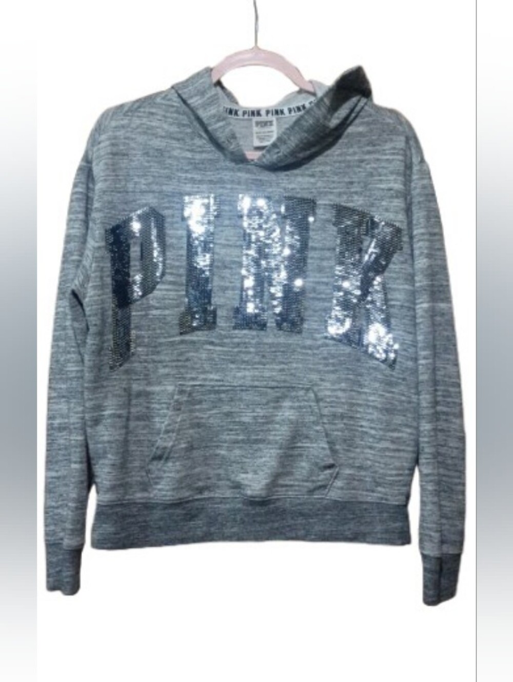 PINK Victoria’s Secret Sequin Logo Hoodie